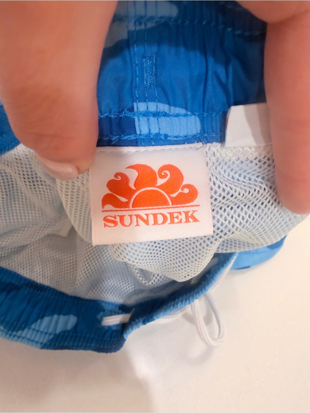 Sundek Blue Camo Swim Trunks 14 inch! Excellent used condition! Small - Picture 2 of 6